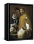 The Waterseller of Seville-Diego Velazquez-Framed Stretched Canvas