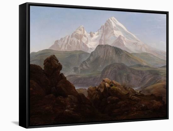 The Watzmann-Johan Christian Clausen Dahl-Framed Stretched Canvas