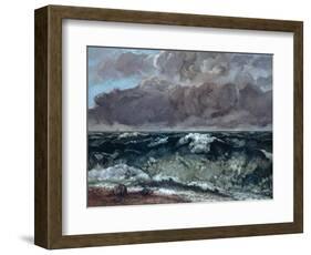 The Wave, 1867-1869-Gustave Courbet-Framed Giclee Print