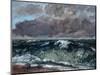 The Wave, 1867-1869-Gustave Courbet-Mounted Giclee Print