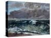 The Wave, 1867-1869-Gustave Courbet-Stretched Canvas