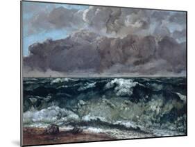 The Wave, 1867-1869-Gustave Courbet-Mounted Giclee Print