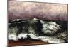 The Wave, 1869-Gustave Courbet-Mounted Giclee Print