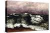 The Wave, 1869-Gustave Courbet-Stretched Canvas