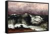 The Wave, 1869-Gustave Courbet-Framed Stretched Canvas