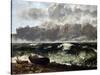 The Wave, 1869-Gustave Courbet-Stretched Canvas