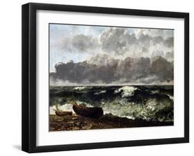 The Wave, 1869-Gustave Courbet-Framed Giclee Print