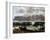 The Wave, 1869-Gustave Courbet-Framed Giclee Print