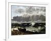 The Wave, 1869-Gustave Courbet-Framed Giclee Print