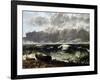 The Wave, 1869-Gustave Courbet-Framed Giclee Print