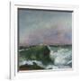 The Wave, 1870-Gustave Courbet-Framed Giclee Print