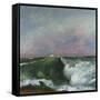 The Wave, 1870-Gustave Courbet-Framed Stretched Canvas