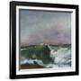 The Wave, 1870-Gustave Courbet-Framed Giclee Print