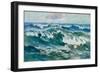 The Wave, 1915 (Oil on Canvas)-Karl Hagemeister-Framed Giclee Print