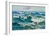 The Wave, 1915 (Oil on Canvas)-Karl Hagemeister-Framed Giclee Print