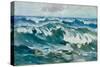 The Wave, 1915 (Oil on Canvas)-Karl Hagemeister-Stretched Canvas