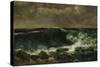 The Wave, about 1870-Gustave Courbet-Stretched Canvas