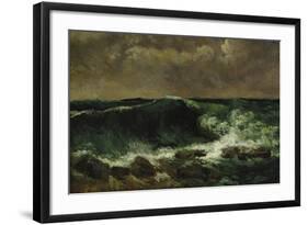 The Wave, about 1870-Gustave Courbet-Framed Giclee Print