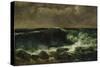 The Wave, about 1870-Gustave Courbet-Stretched Canvas