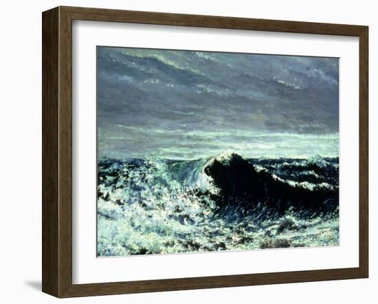 The Wave, C.1869-Gustave Courbet-Framed Giclee Print