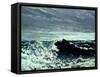 The Wave, C.1869-Gustave Courbet-Framed Stretched Canvas
