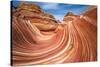 The Wave, Coyote Buttes, Paria-Vermilion Cliffs Wilderness, Arizona, Usa-Russ Bishop-Stretched Canvas