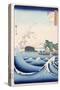 The Wave, from the Series "100 Views of the Provinces"-Ando Hiroshige-Stretched Canvas