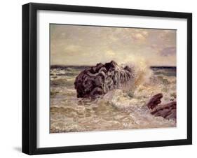 The Wave, Lady's Cove, Langland Bay, 1897-Alfred Sisley-Framed Giclee Print