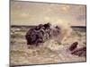 The Wave, Lady's Cove, Langland Bay, 1897-Alfred Sisley-Mounted Giclee Print