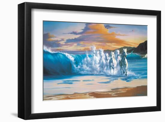 The Wave-Jim Warren-Framed Premium Giclee Print