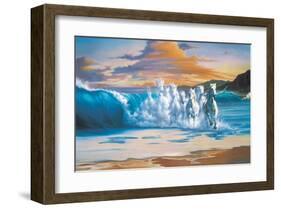 The Wave-Jim Warren-Framed Premium Giclee Print