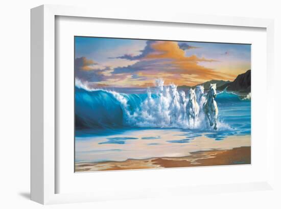 The Wave-Jim Warren-Framed Premium Giclee Print