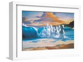 The Wave-Jim Warren-Framed Premium Giclee Print