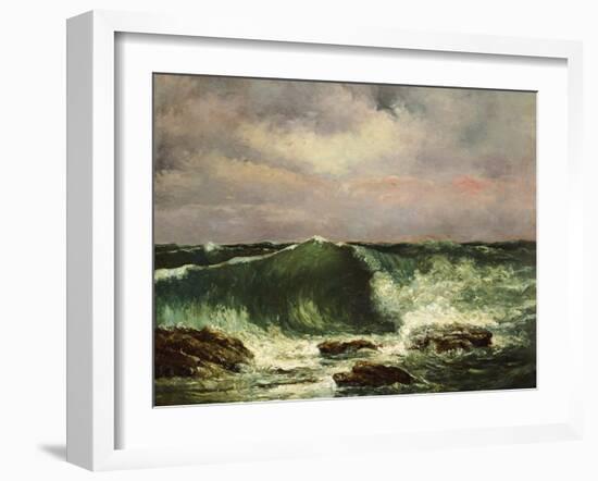 The Wave-Gustave Courbet-Framed Photographic Print