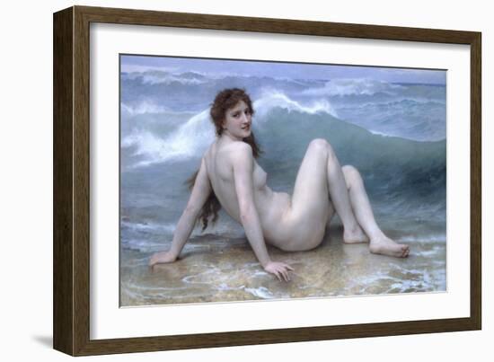 The Wave-William Adolphe Bouguereau-Framed Art Print