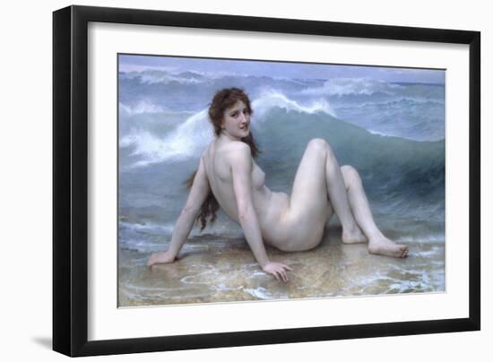 The Wave-William Adolphe Bouguereau-Framed Art Print