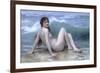 The Wave-William Adolphe Bouguereau-Framed Premium Giclee Print