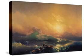 The Wave-Konstantinovich Ivan Aiwassowskij-Stretched Canvas