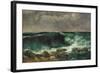 The Wave-Gustave Courbet-Framed Giclee Print