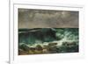 The Wave-Gustave Courbet-Framed Giclee Print