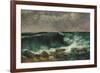 The Wave-Gustave Courbet-Framed Giclee Print