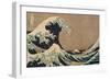 The Wave.-Katsushika Hokusai-Framed Giclee Print