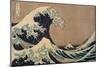 The Wave.-Katsushika Hokusai-Mounted Giclee Print