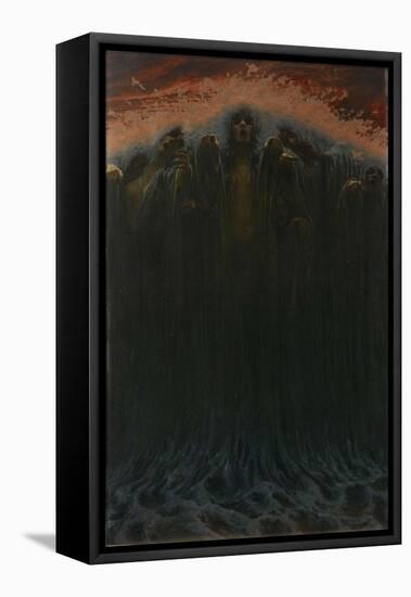 The Wave-Carlos Schwabe-Framed Stretched Canvas