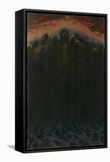 The Wave-Carlos Schwabe-Framed Stretched Canvas