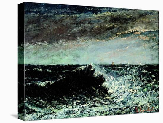 The Wave-Gustave Courbet-Stretched Canvas