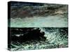 The Wave-Gustave Courbet-Stretched Canvas