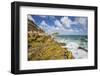 The Waves of the Caribbean Sea Crashing on the Cliffs, Half Moon Bay, Antigua and Barbuda-Roberto Moiola-Framed Photographic Print