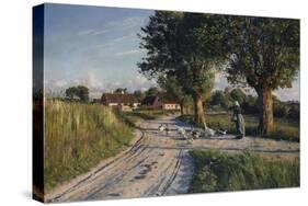 The Way Home, 1921-Peder Mork Monsted-Stretched Canvas