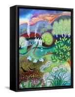The Way Home, 2021 (acrylics on linen)-Lisa Graa Jensen-Framed Stretched Canvas